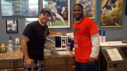 Shan Stratton (left) & Michael Robinson, Running Back for the Seattle Seahawks